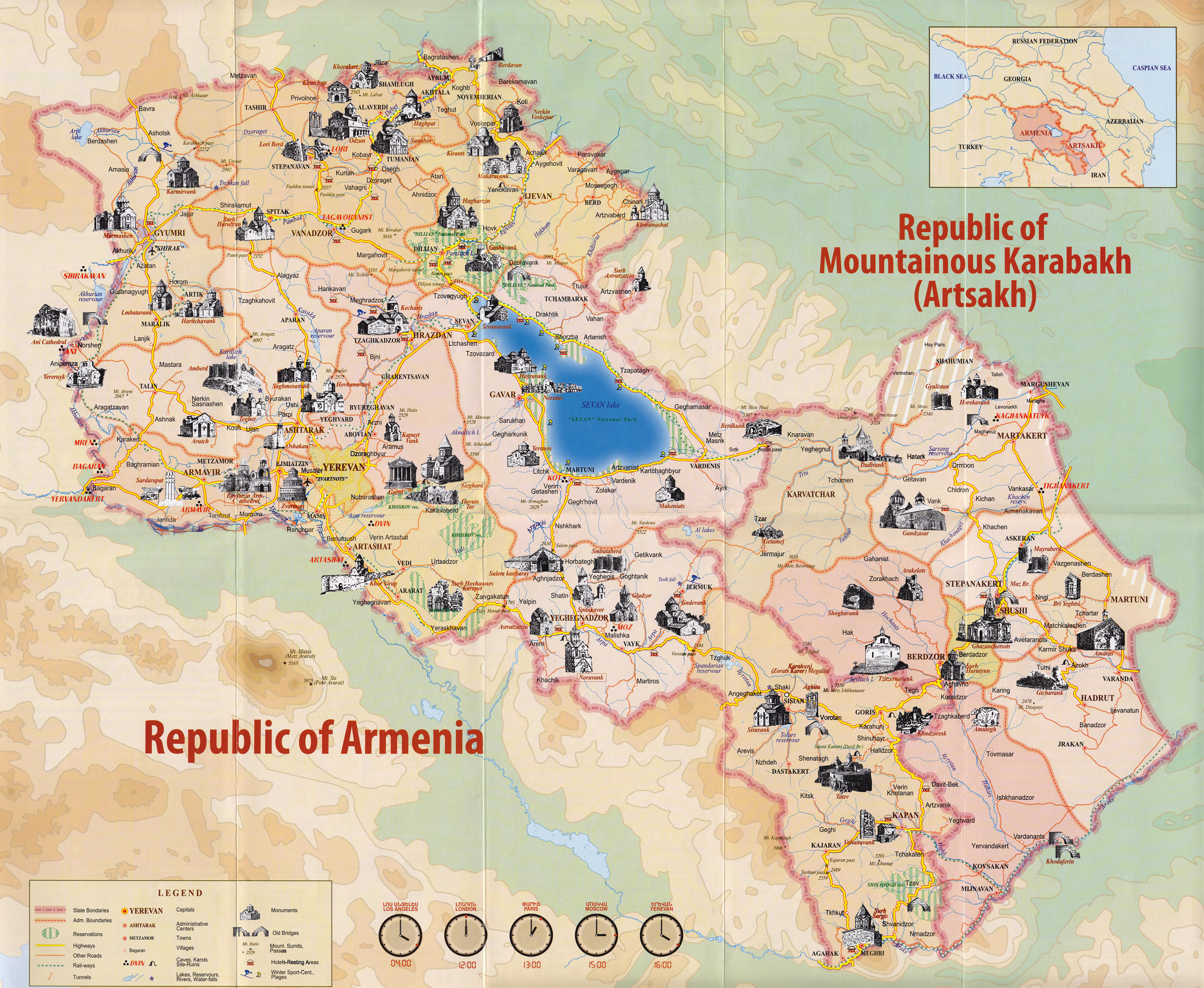 477429 69638448 Armenia Nagorno Karabakh Map 